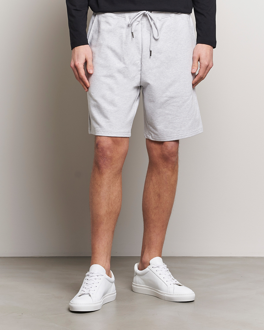 Herr | Bread & Boxers | Bread & Boxers | Loungewear Shorts Light Grey Melange