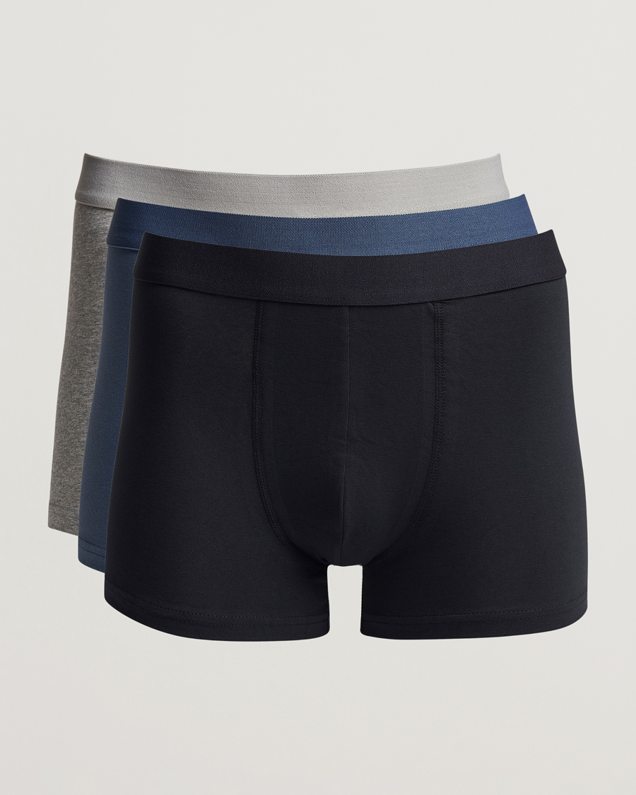 Herre | Undertøj | Bread & Boxers | 3-Pack Boxer Brief Blue/Grey/Navy
