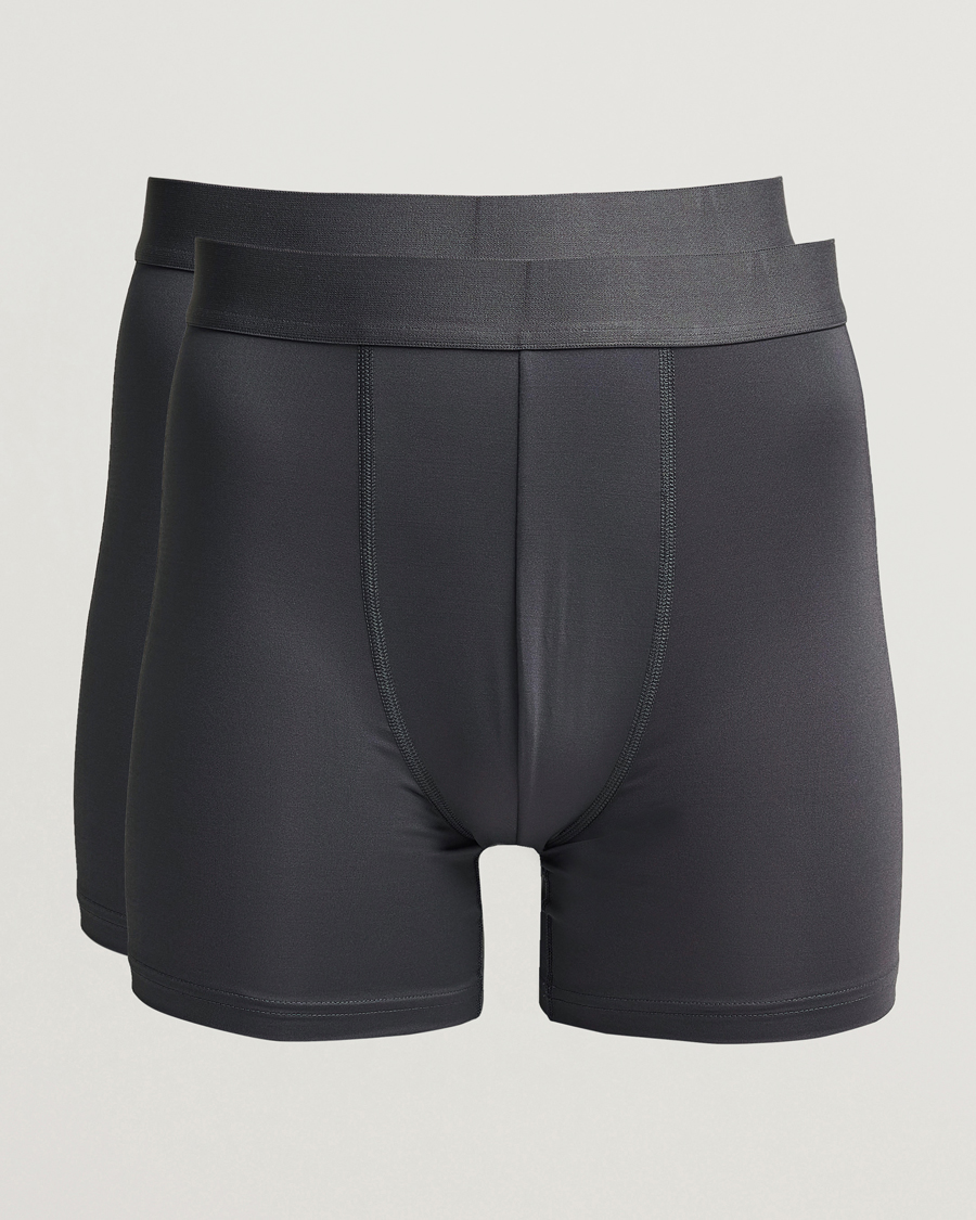 Herre | Undertøj | Bread & Boxers | 2-Pack Active Boxer Brief Iron Grey