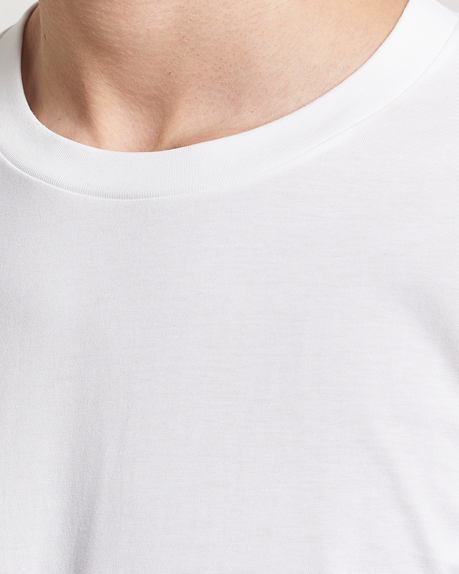 Herre | T-Shirts | Bread & Boxers | Long Sleeve T-Shirt White