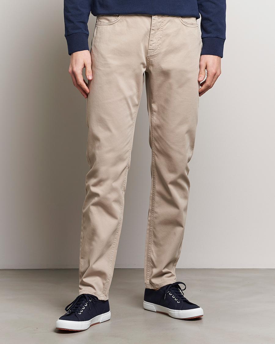 Herre | Tøj | Morris | James Structured 5-Pocket Trousers Khaki