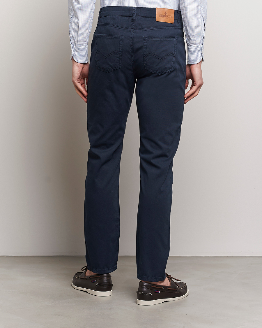 Herre | Bukser | Morris | James Structured 5-Pocket Trousers Blue