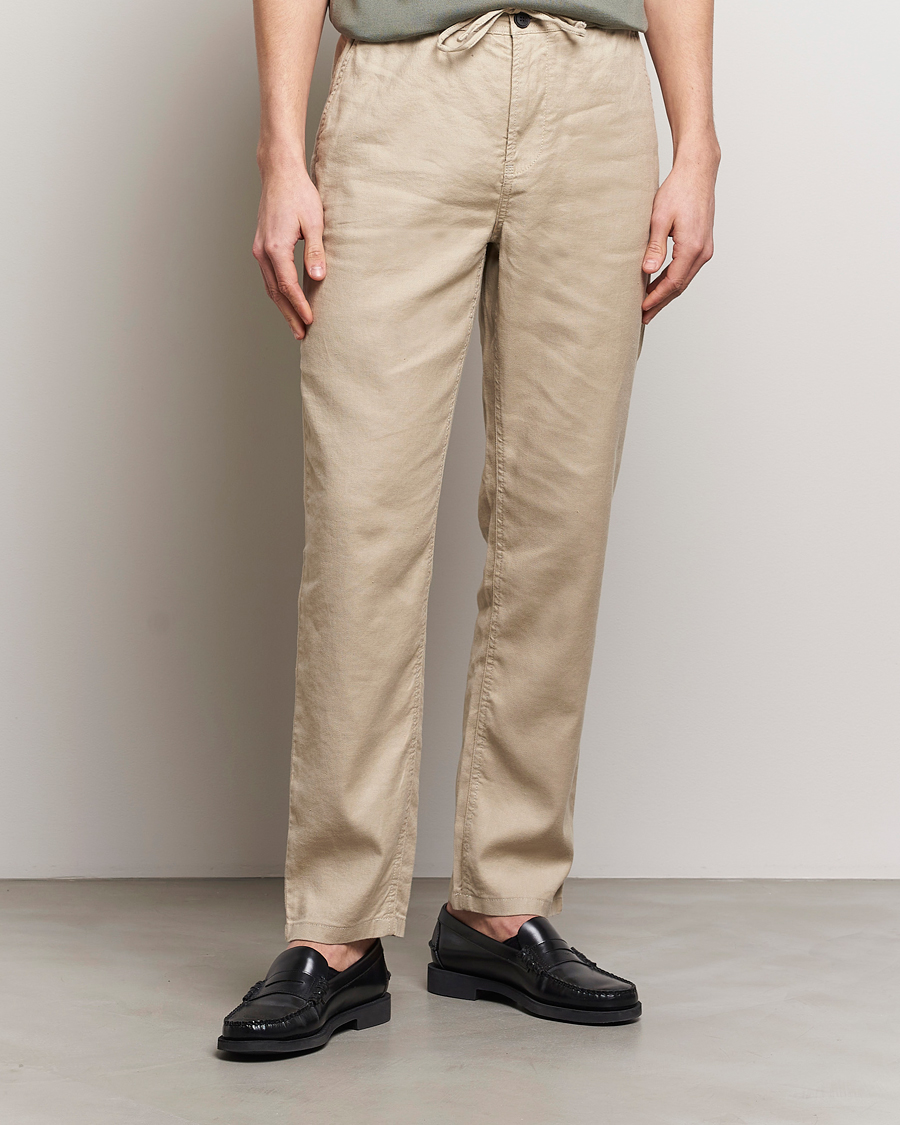 Herre | Afdelinger | Morris | Fenix Linen Slacks Khaki