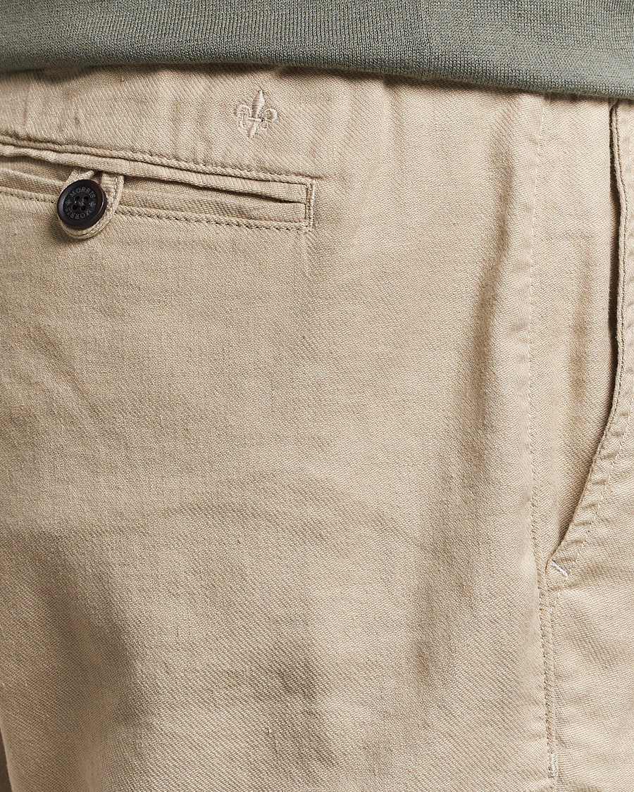 Herre | Bukser | Morris | Fenix Linen Slacks Khaki
