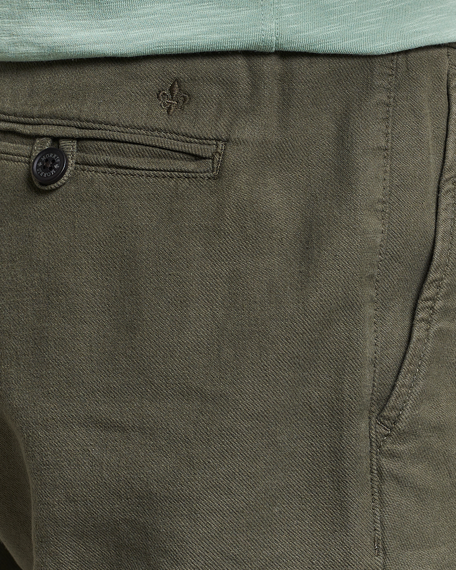 Herre | Bukser | Morris | Fenix Linen Slacks Olive