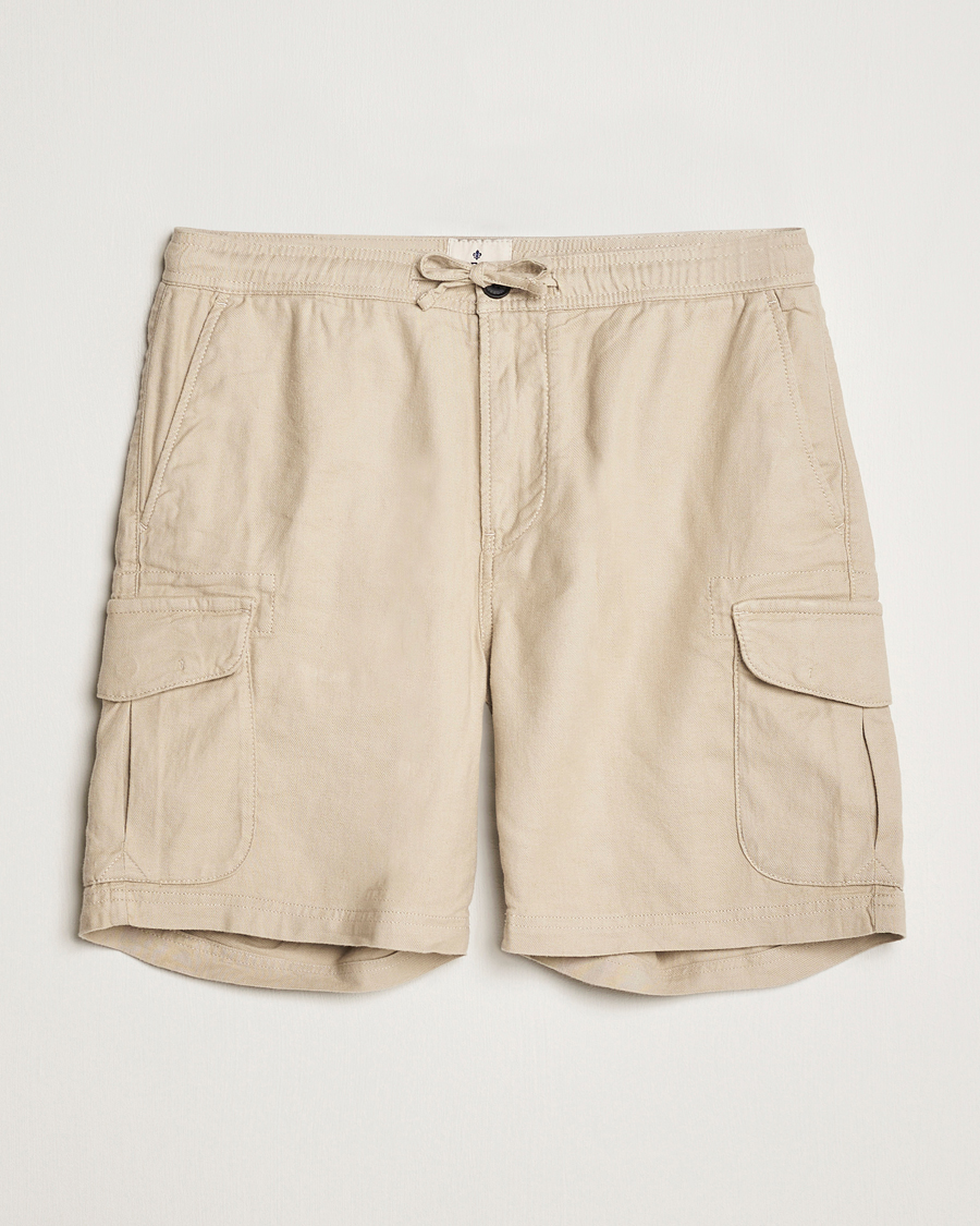 Herre |  | Morris | Cargo Linen Shorts Khaki