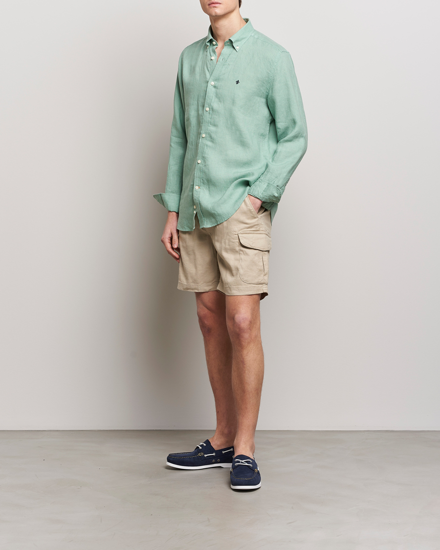 Herre |  | Morris | Cargo Linen Shorts Khaki