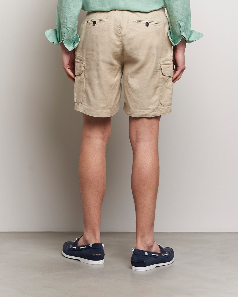 Herre | Shorts | Morris | Cargo Linen Shorts Khaki