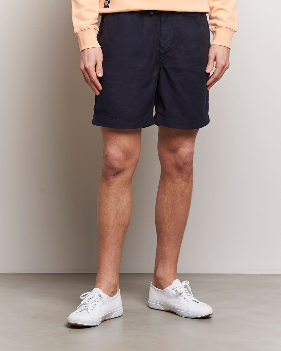 Herre | Hørshorts | Morris | Fenix Linen Shorts Navy