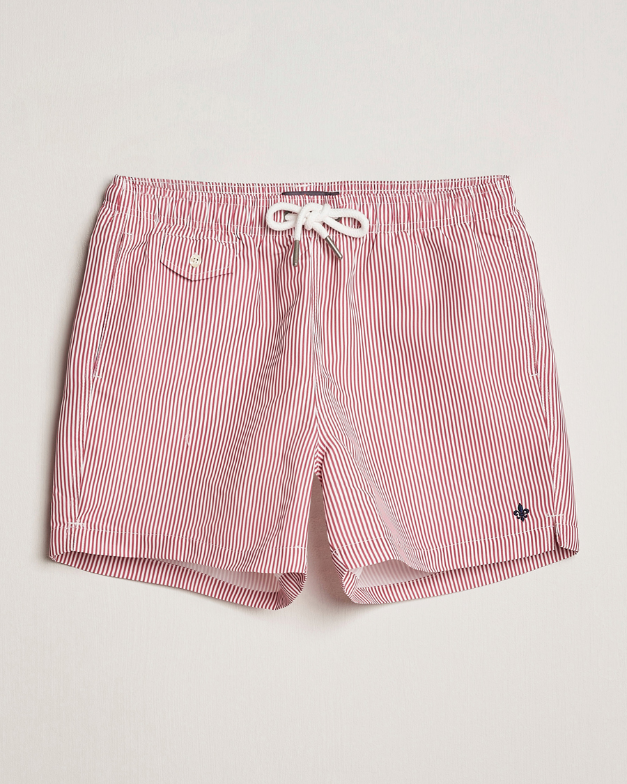 Herre | Badebukser | Morris | Stripe Bathing Trunks Cerise