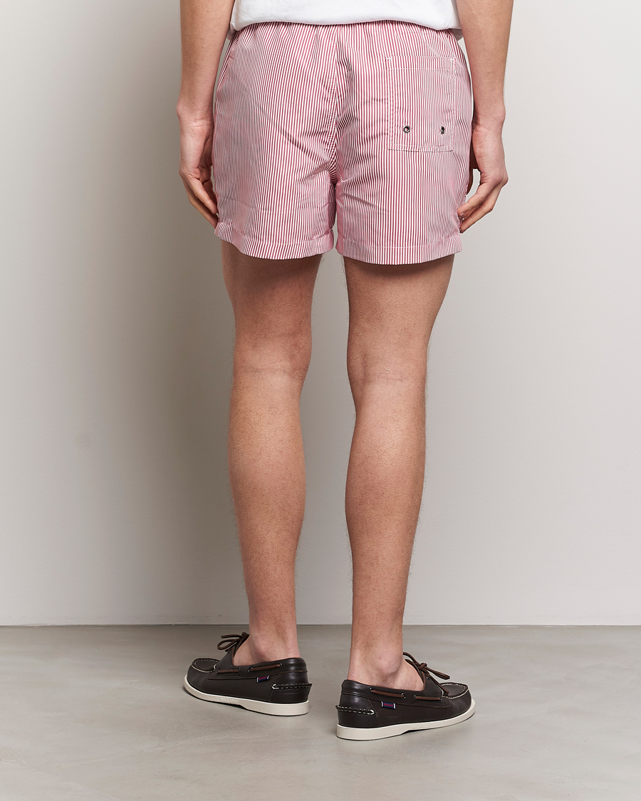 Herre | Badebukser | Morris | Stripe Bathing Trunks Cerise
