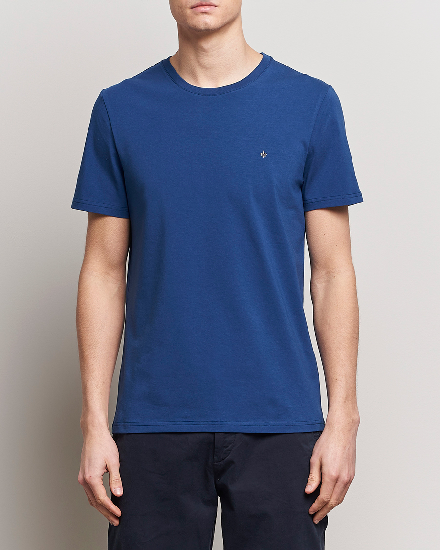 Herre | T-Shirts | Morris | James Crew Neck T-Shirt Blue