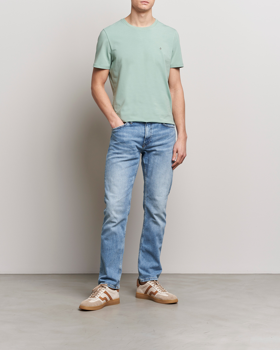 Herre | T-Shirts | Morris | James Crew Neck T-Shirt Light Green