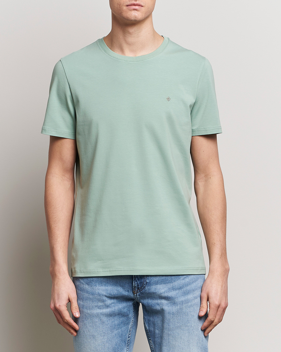 Herre | Tøj | Morris | James Crew Neck T-Shirt Light Green