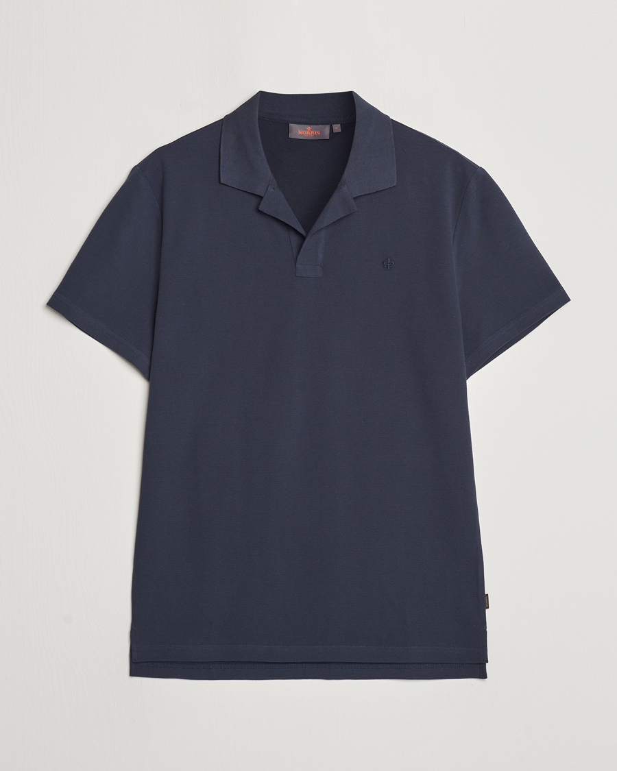 Herr |  | Morris | Dylan Pique Shirt Old Blue