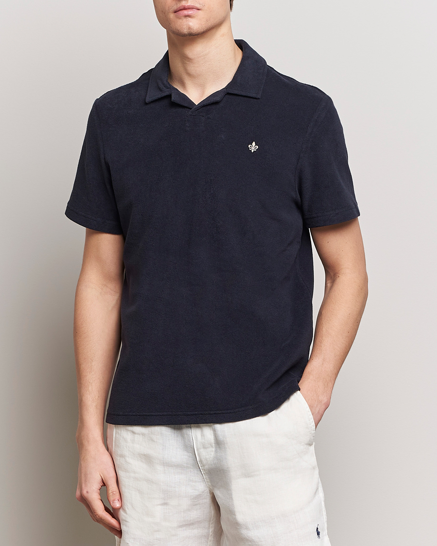 Herre | Preppy Authentic | Morris | Delon Terry Jersey Polo Old Blue