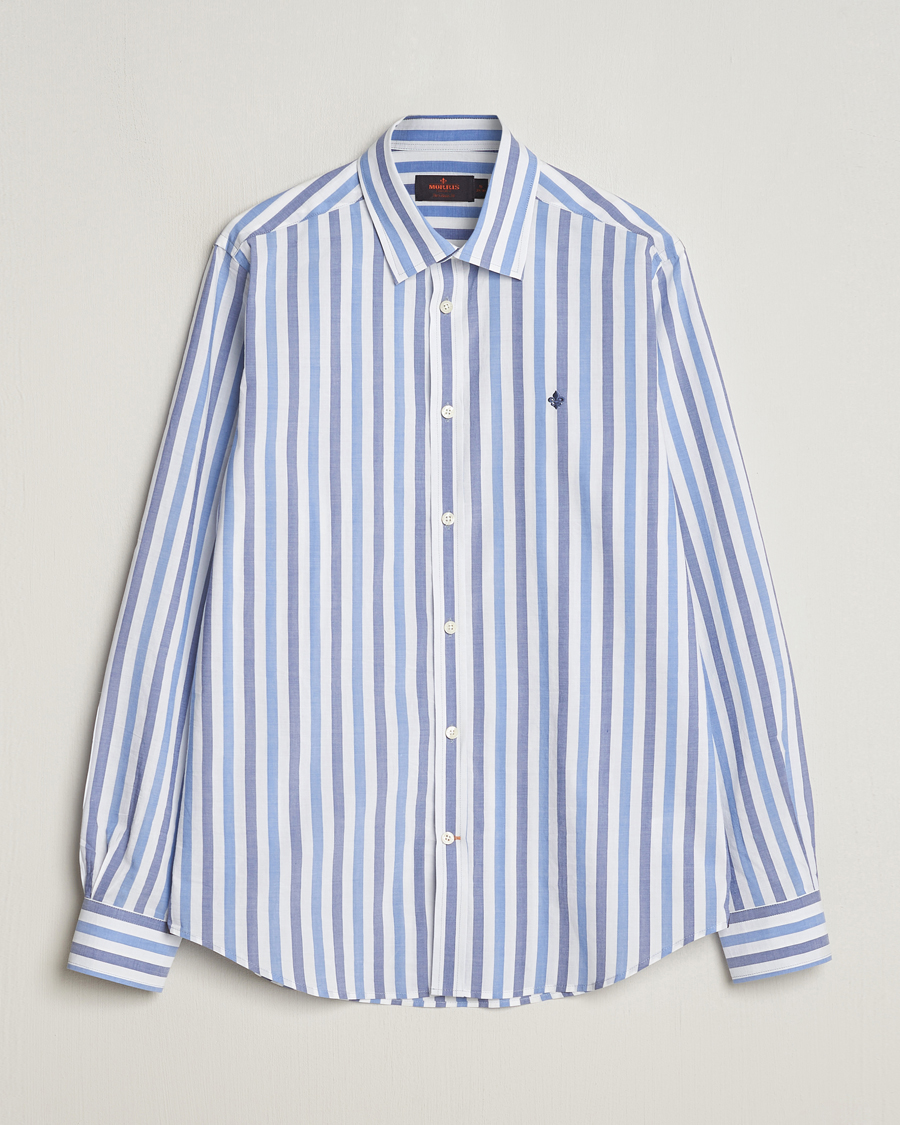 Herre | Skjorter | Morris | Summer Stripe Shirt Blue