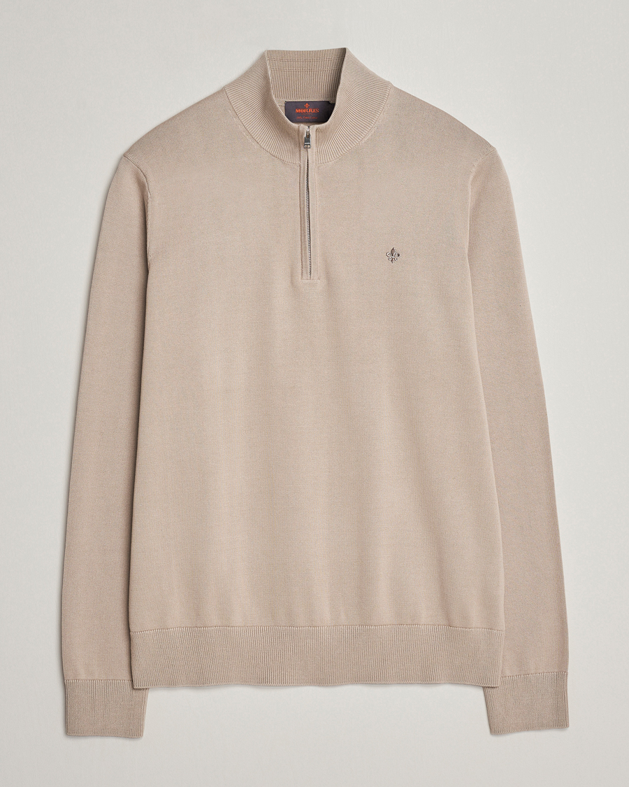 Herre |  | Morris | Riley Cotton Half Zip Khaki