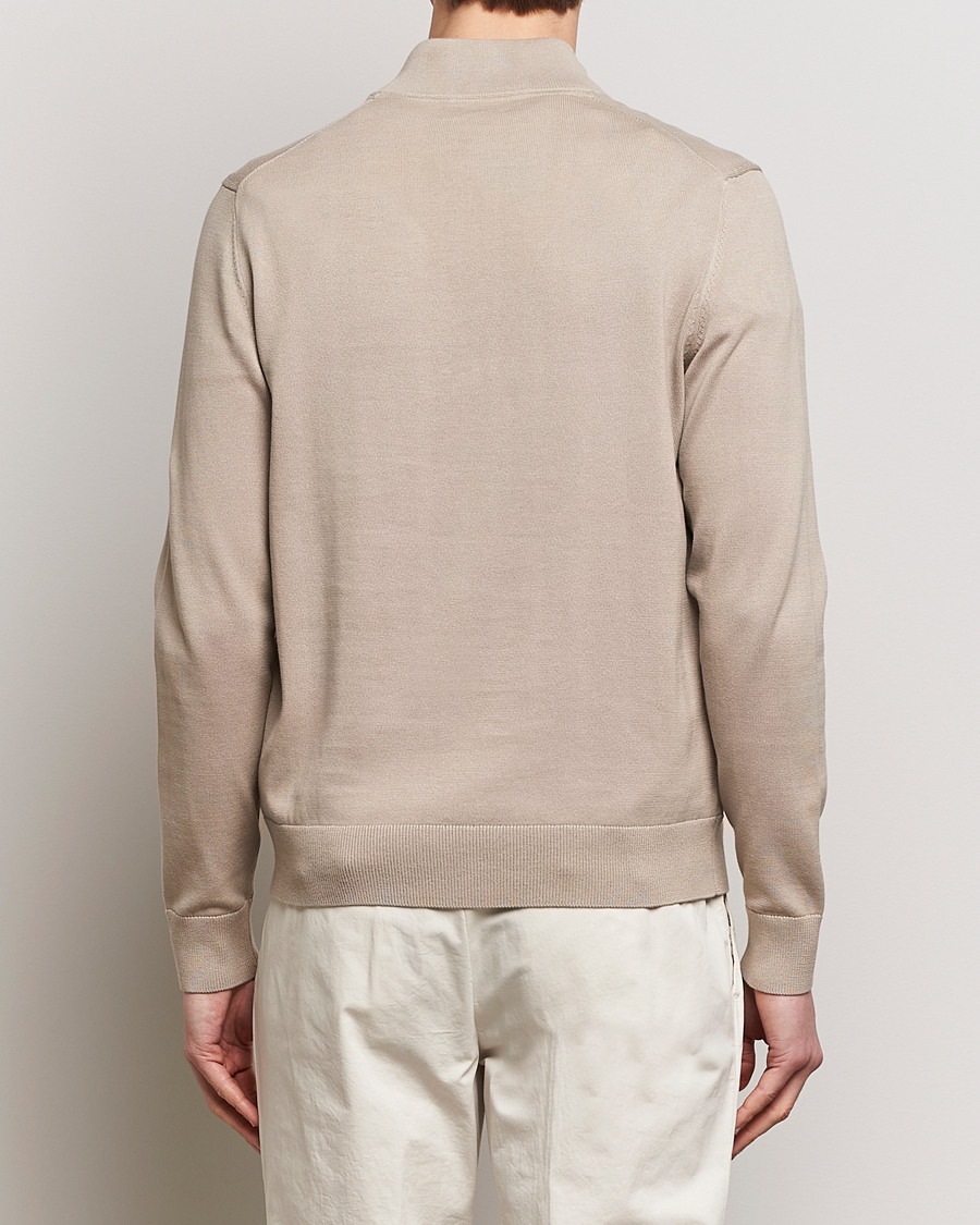 Herre | Trøjer | Morris | Riley Cotton Half Zip Khaki