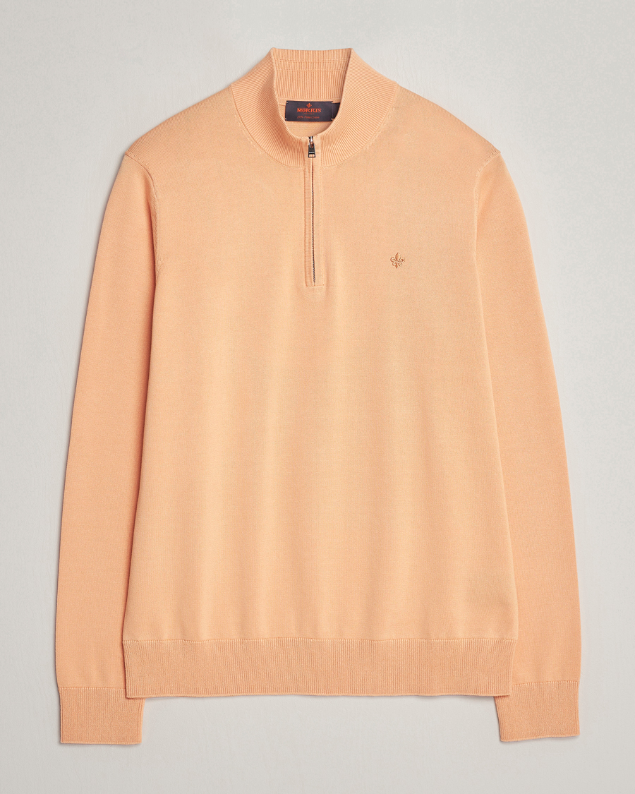 Herre | Trøjer | Morris | Riley Cotton Half Zip Orange