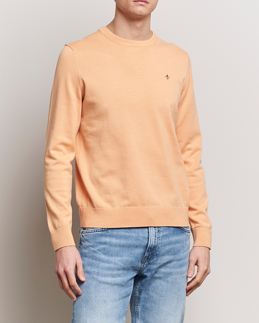 Herre | Udsalg tøj | Morris | Riley Cotton Crew Neck Pullover Orange