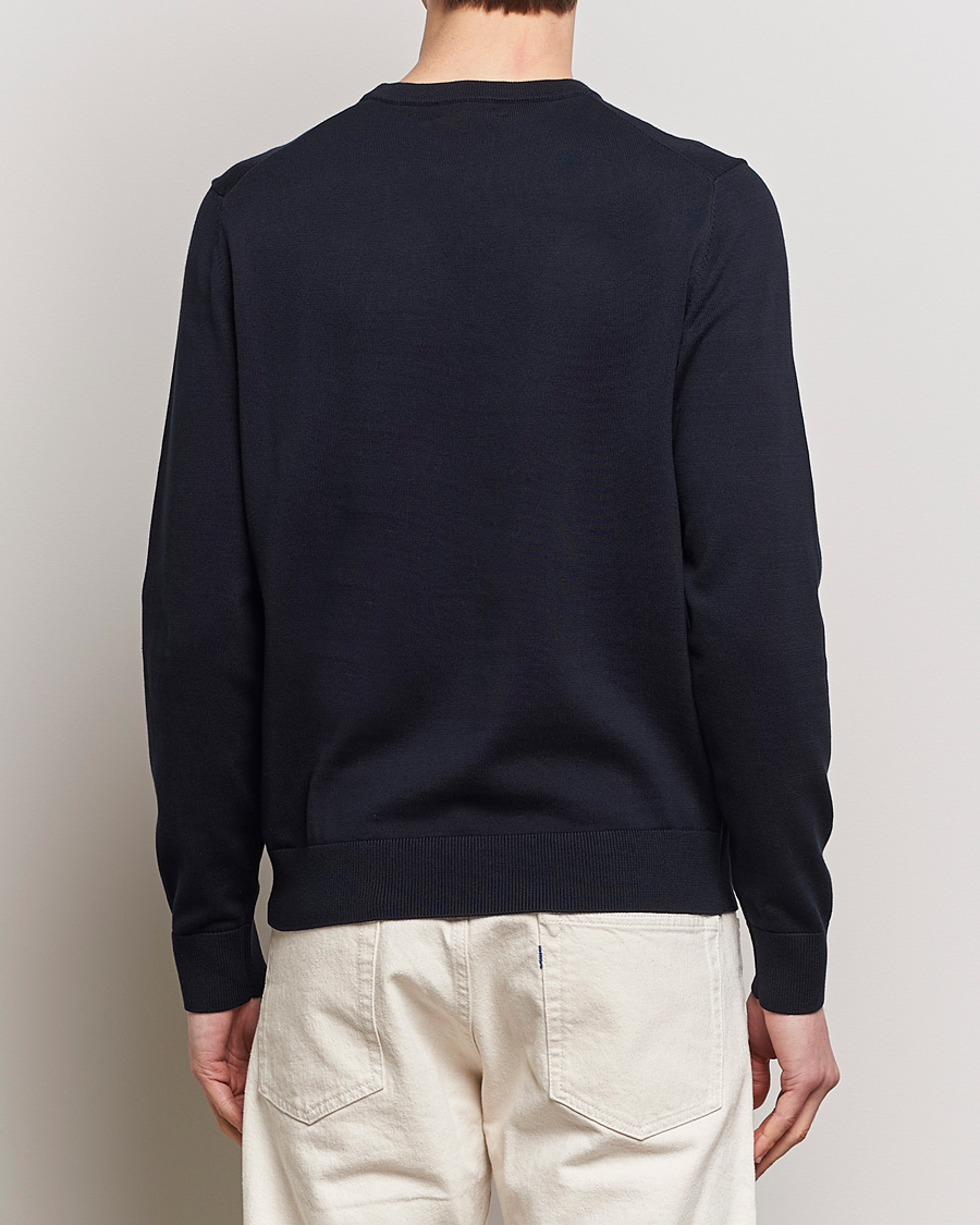 Herre | Trøjer | Morris | Riley Cotton Crew Neck Pullover Old Blue