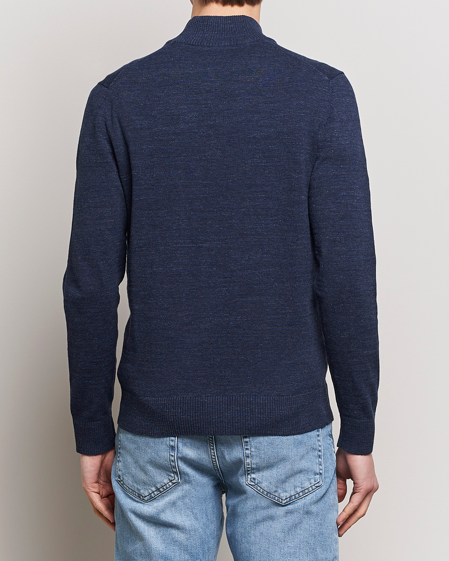 Herre | Trøjer | Morris | Randall Cotton Half Zip Navy