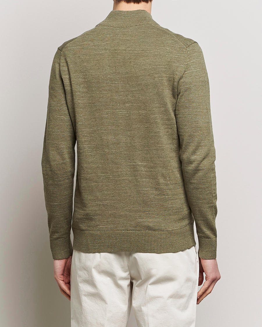 Herre | Trøjer | Morris | Randall Cotton Half Zip Green
