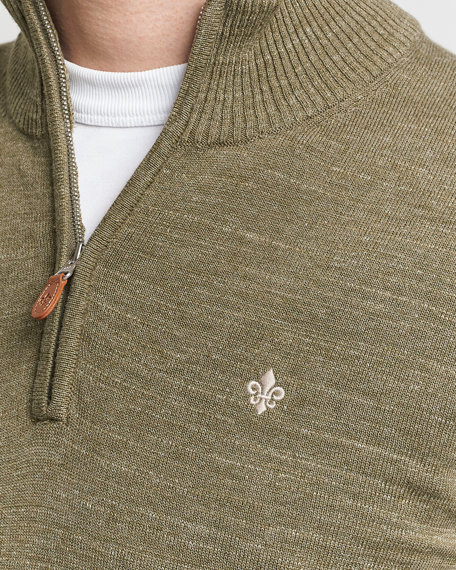 Herre | Trøjer | Morris | Randall Cotton Half Zip Green