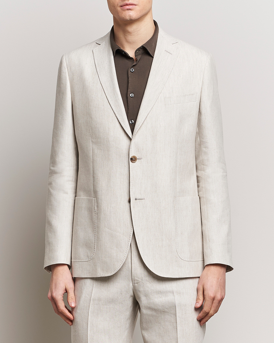 Herre | Preppy Authentic | Morris | Archie Linen Blazer Khaki