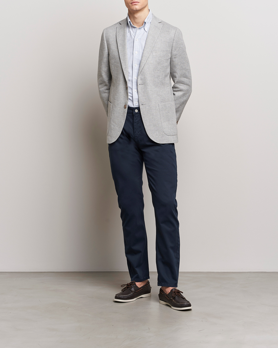 Herre | Blazere & jakker | Morris | Hayes Linen Herringbone Blazer Grey