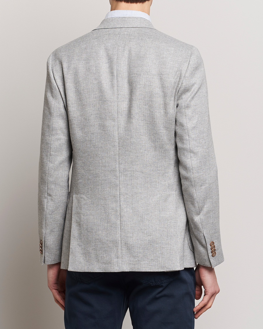 Herre | Blazere & jakker | Morris | Hayes Linen Herringbone Blazer Grey