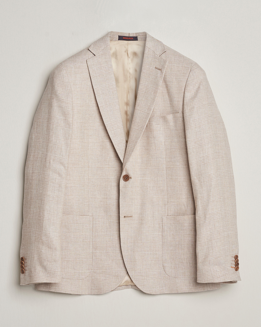 Herre | Blazere & jakker | Morris | Archie Cotton Glencheck Blazer Khaki