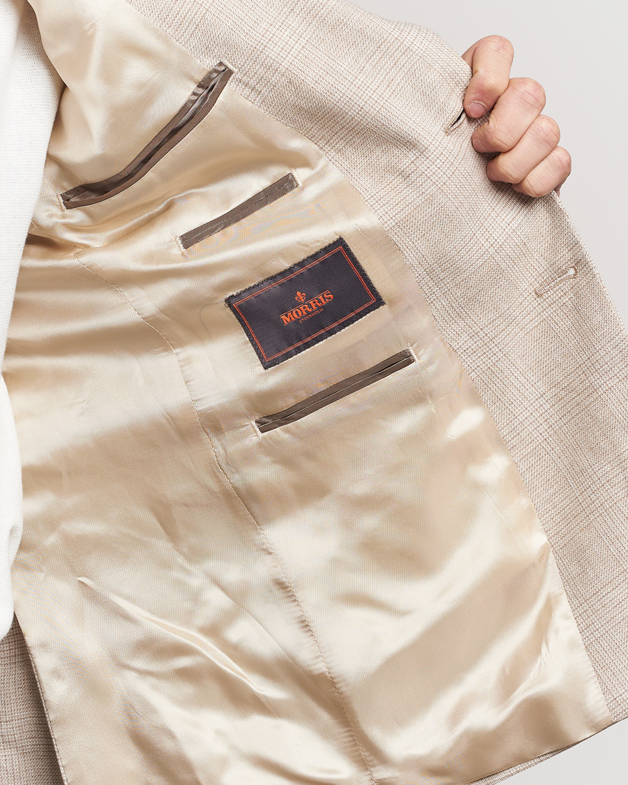 Herre | Blazere & jakker | Morris | Archie Cotton Glencheck Blazer Khaki