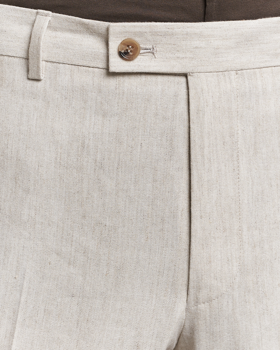 Herre | Bukser | Morris | Bobby Linen Suit Trousers Khaki
