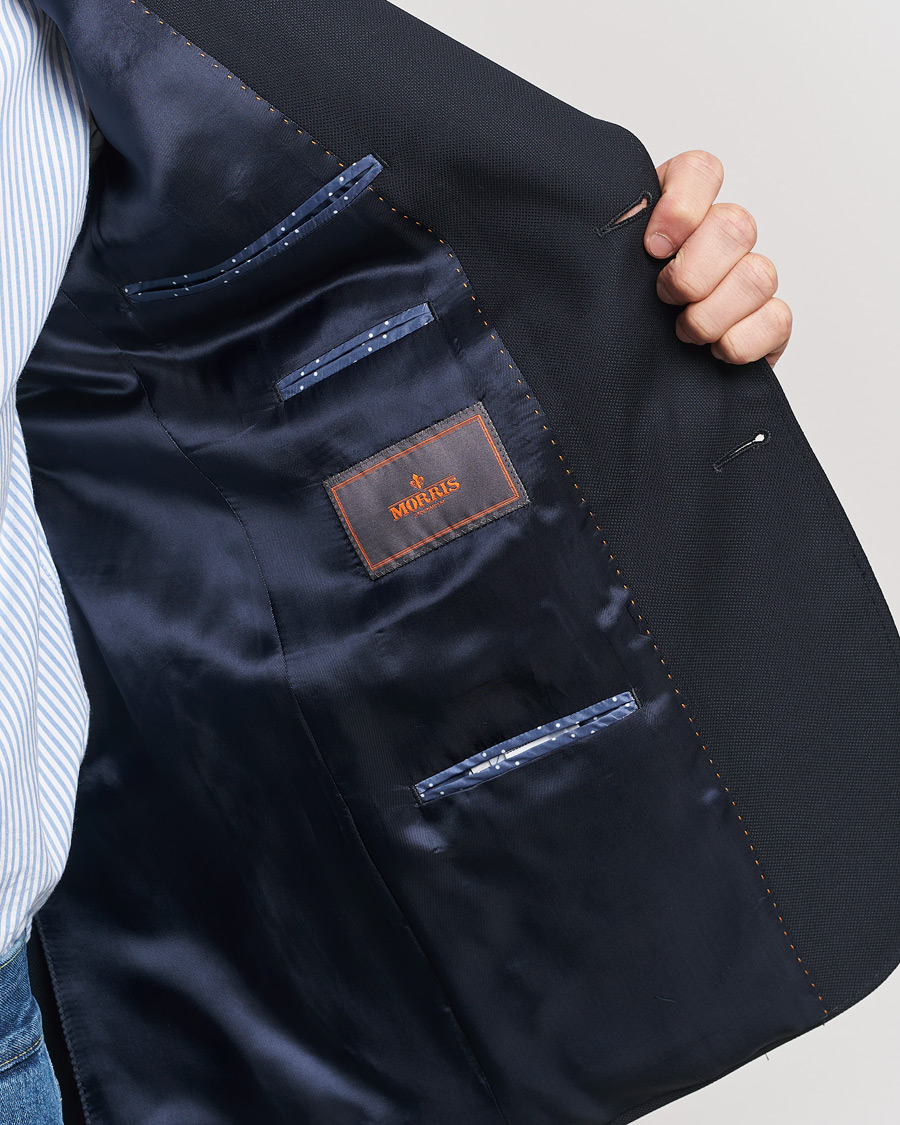 Herre | Blazere & jakker | Morris | Archie Navy Light Wool Blazer Navy