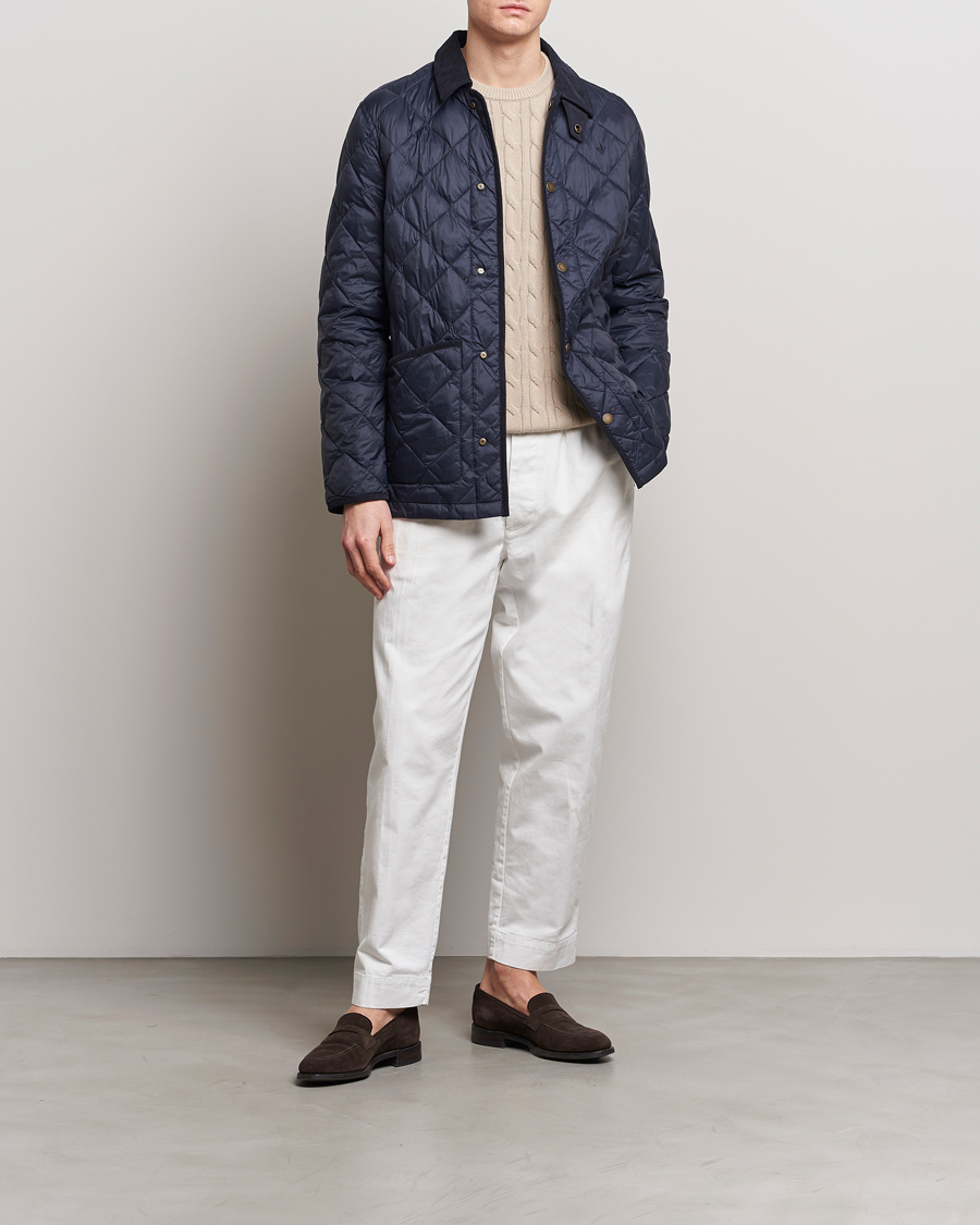 Herre | Jakker | Morris | Winston Quilted Jacket Old Blue