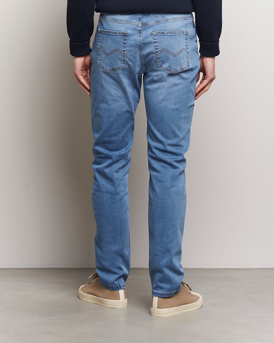 Herre | Jeans | Morris | James Satin Jeans Light Blue