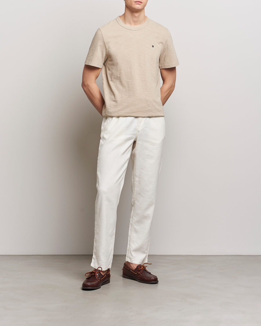 Herre | T-Shirts | Morris | Watson Slub Crew Neck T-Shirt Khaki