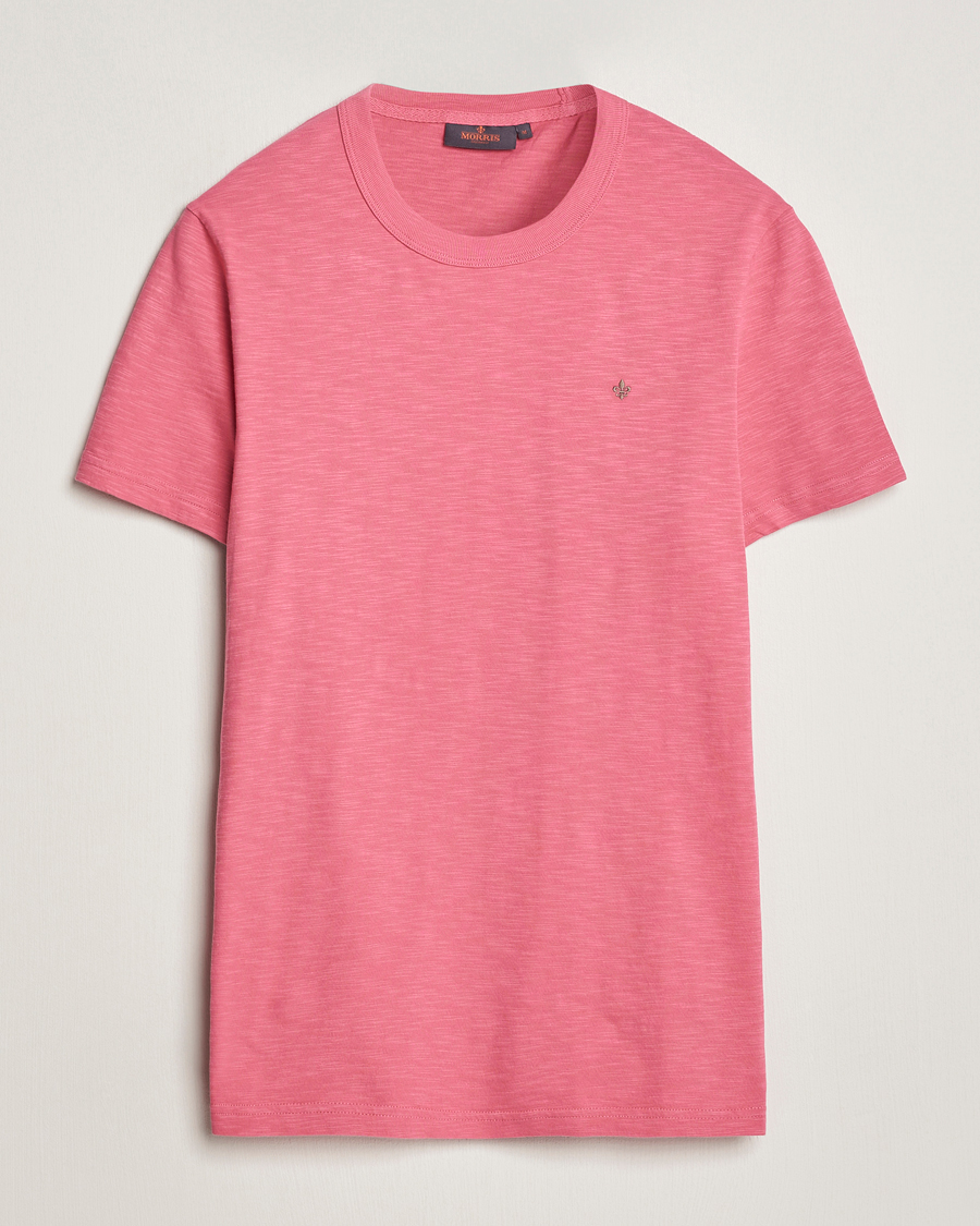 Herre | T-Shirts | Morris | Watson Slub Crew Neck T-Shirt Pink