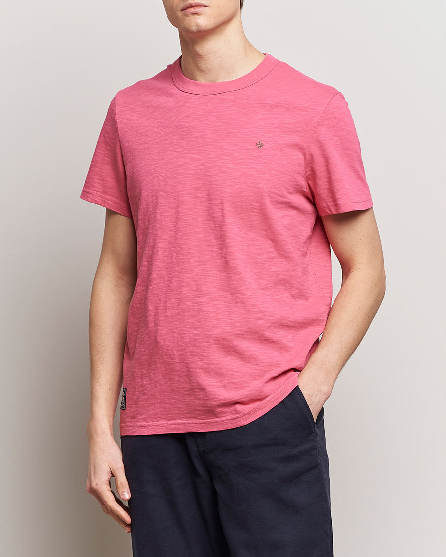 Herre | Nyheder | Morris | Watson Slub Crew Neck T-Shirt Pink