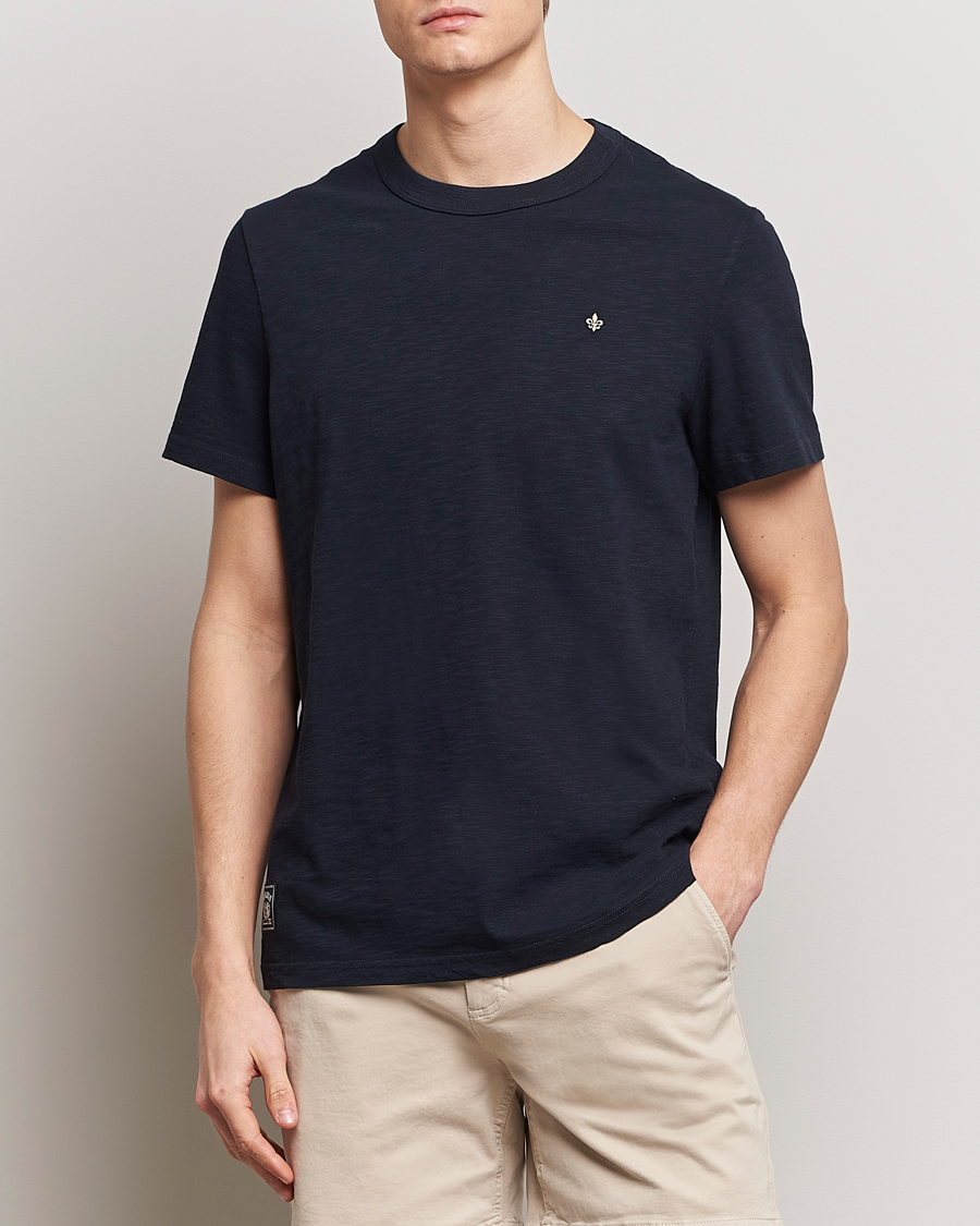 Herre |  | Morris | Watson Slub Crew Neck T-Shirt Old Blue