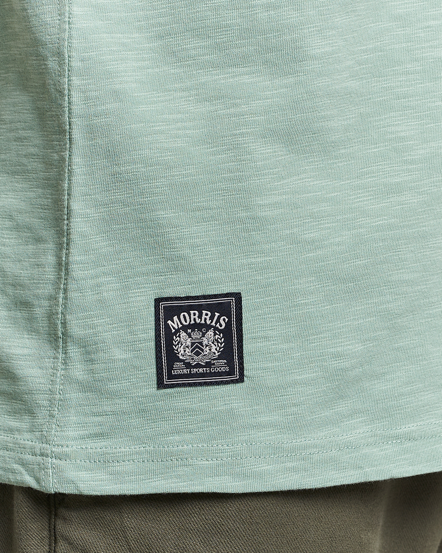 Herre | T-Shirts | Morris | Watson Slub Crew Neck T-Shirt Light Green