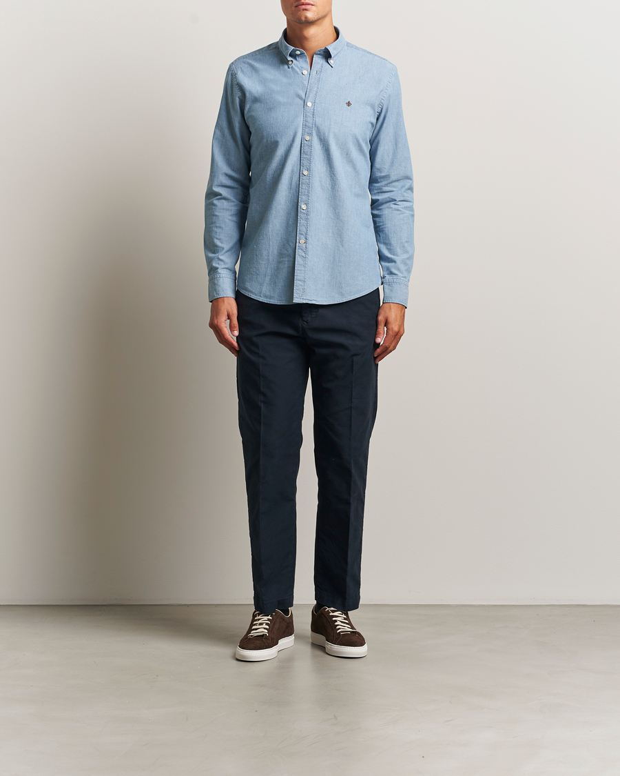 Herre | Skjorter | Morris | Chambray Shirt Blue
