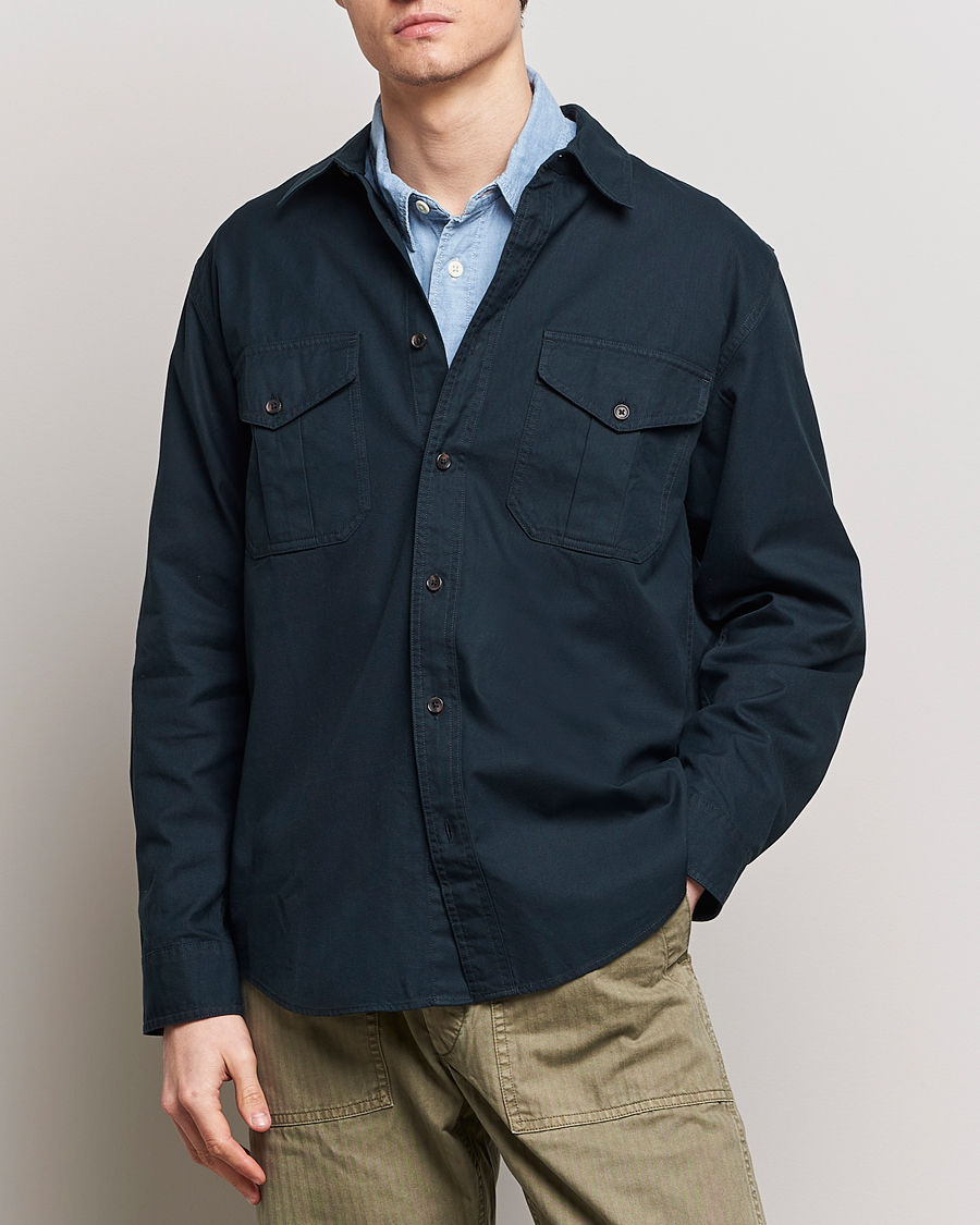 Herre | Casualskjorter | Filson | Lightweight Alaskan Guide Shirt Midnight Navy