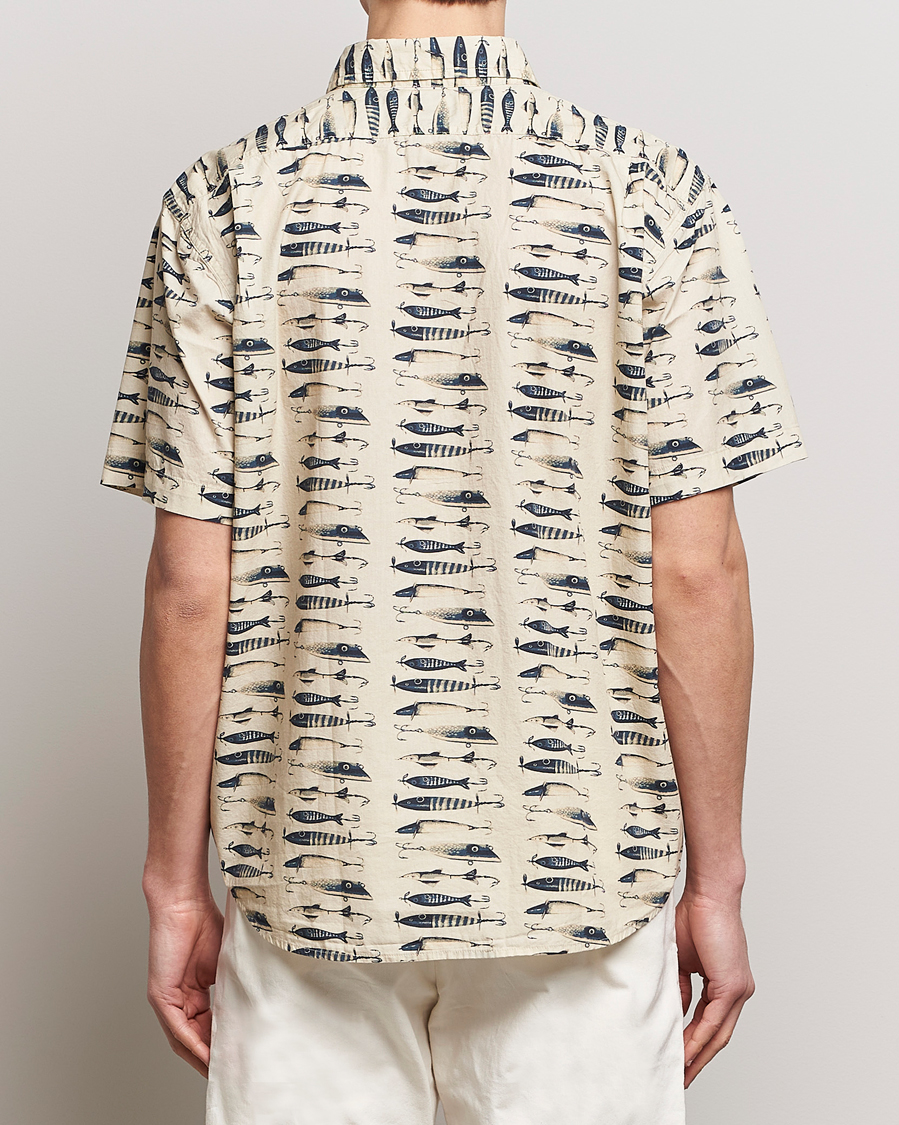 Herre | Skjorter | Filson | Washed Short Sleeve Feather Cloth Shirt Natural