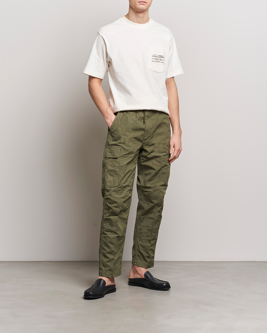 Herre | T-Shirts | Filson | Embroidered Pocket T-Shirt Off White