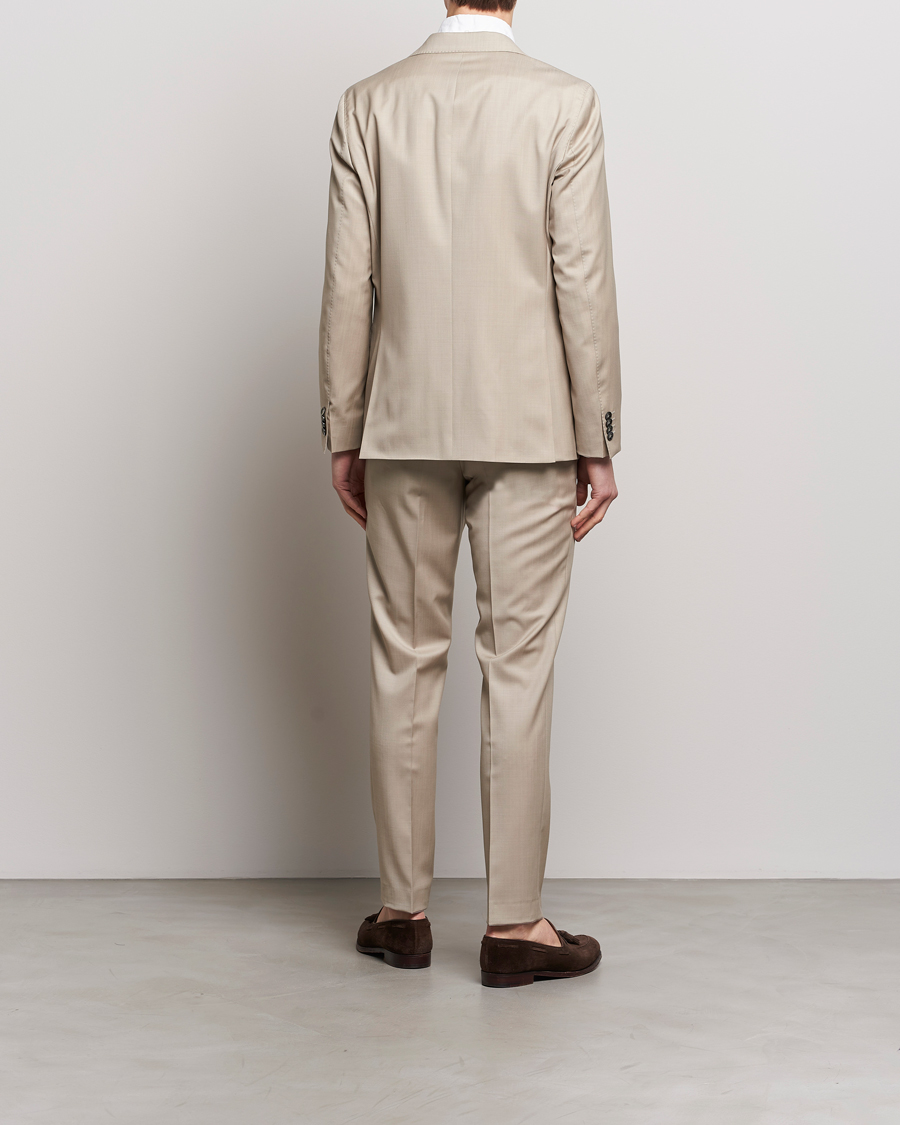 Herre | Jakkesæt | Oscar Jacobson | Fogerty Super 130's Wool Suit Beige