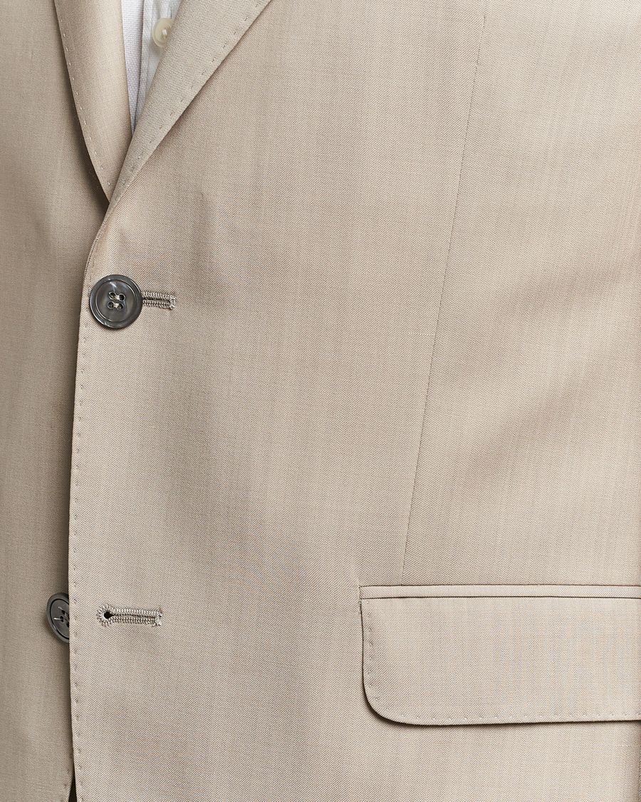 Herre | Jakkesæt | Oscar Jacobson | Fogerty Super 130's Wool Suit Beige
