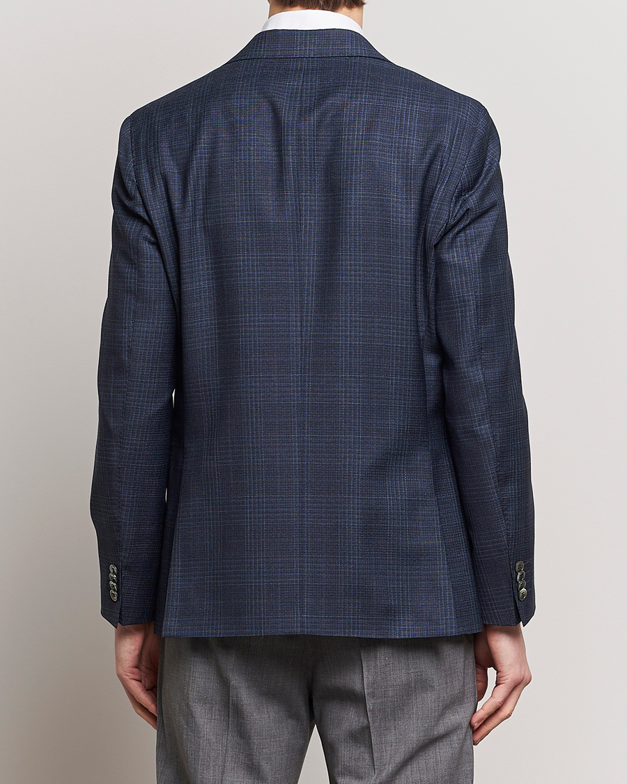 Herre | Blazere & jakker | Oscar Jacobson | Fogerty Mini Check Wool Blazer Navy
